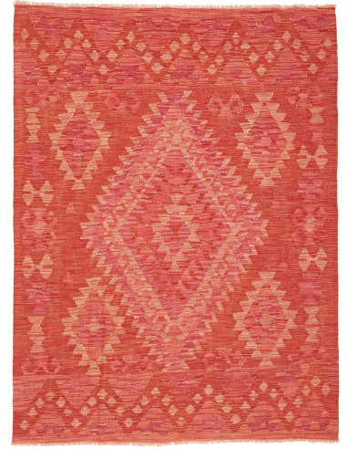 Kilim 126x170 Cm Kilim, Afghanistan, Hand-carded Wool warp:
