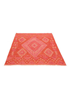 Kilim 126x170 Cm Kilim, Afghanistan, Hand-carded Wool warp: 2