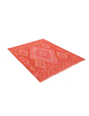 Kilim 126x170 Cm Kilim, Afghanistan, Hand-carded Wool warp: