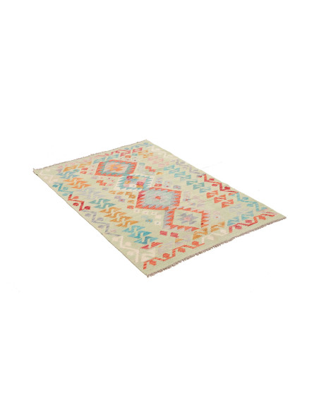 Kilim 97x145 Cm Kilim Afghanistan Lana Cardata A Mano Cotone
