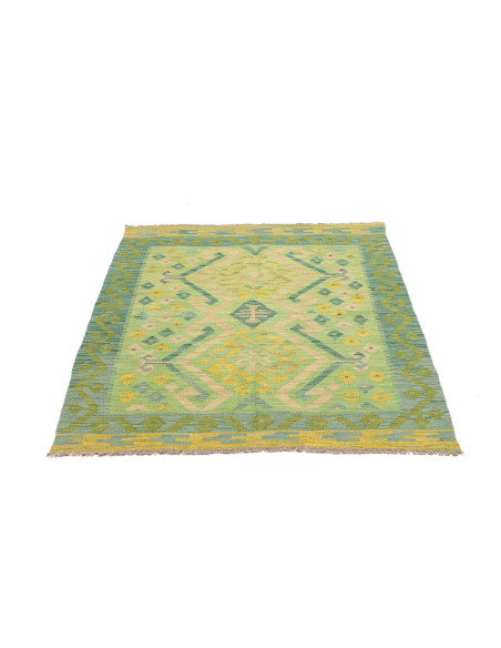 Kilim 102x149 Cm Kilim Afgano Lana Cardata A Mano Ordito