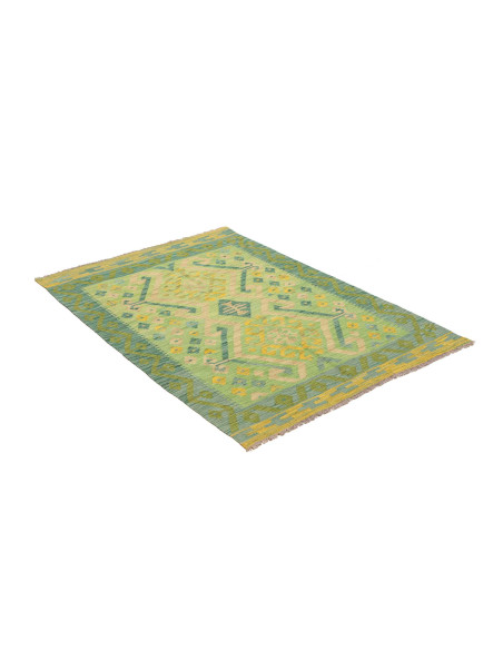 Kilim 102x149 Cm Kilim Afgano Lana Cardata A Mano Ordito