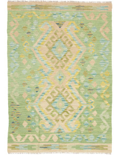 Kilim 100x144 Cm Kilim, Afghanistan, Hand-carded Wool warp: