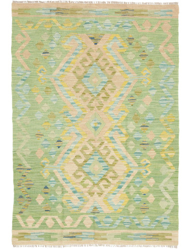 Kilim 100x144 Cm Kilim, Afghanistan, Hand-carded Wool warp:
