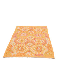 Kilim 96x142 Cm Kilim, Afghanistan, Hand-carded Wool warp: 2