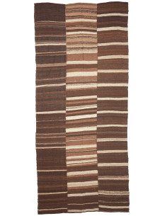 Tappeto Kilim Vintage Persia 195x446 Marrone Be