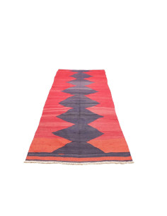 Tappeto Kilim Vintage Persia 109x301 Rosso Cora 2