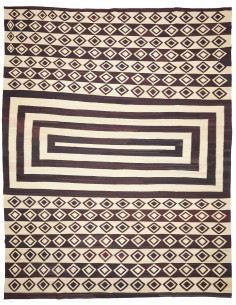 Tappeto Kilim Vintage Persia 333x430 Marrone Sc