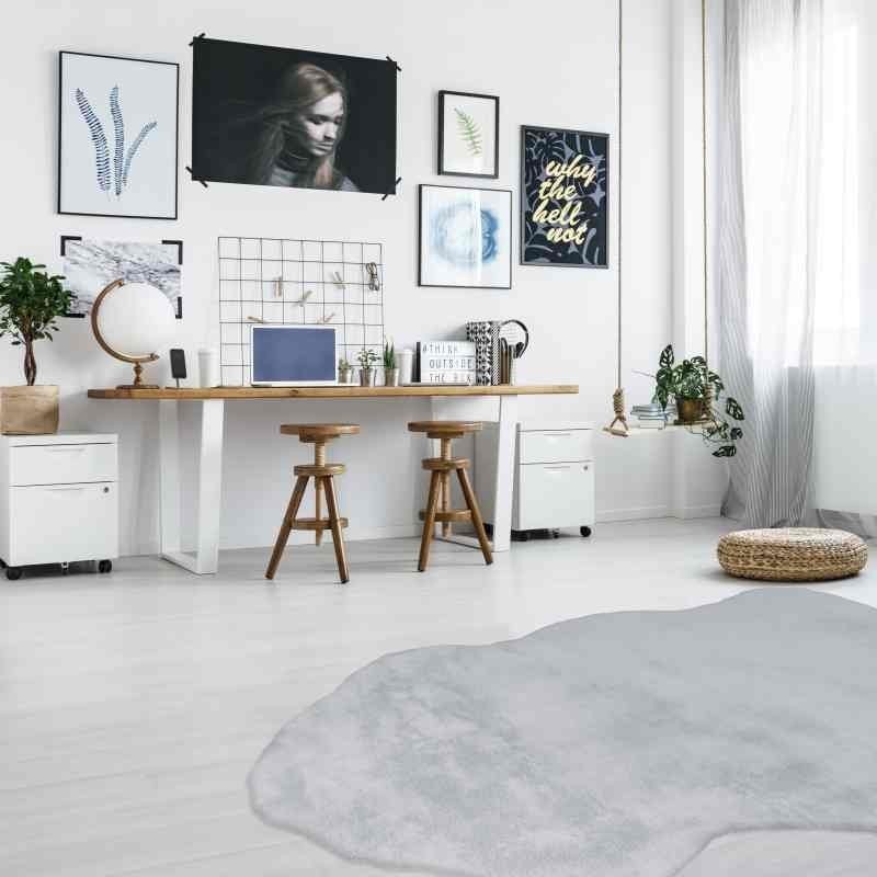 tappeto Arte Espina Rabbit Sheepskin 200 grigio blu