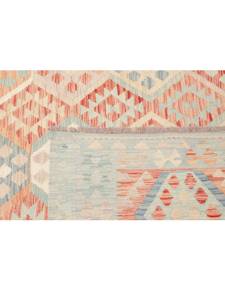 Rug Killim 240x348 Soft Blue Terracotta