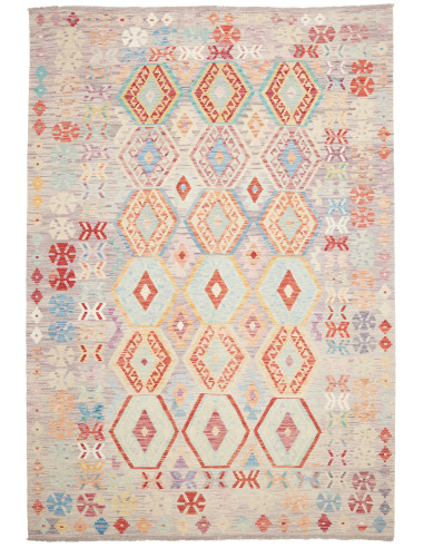 Rug Killim 207x297 Greige Coral