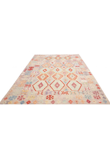 Rug Killim 207x297 Greige Coral