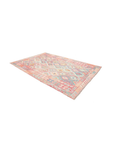 Tappeto Kilim Afghanistan 200x294 Rosa Corallo