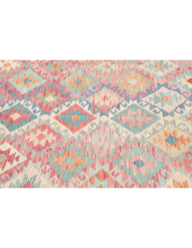 Tappeto Kilim Afghanistan 200x294 Rosa Corallo