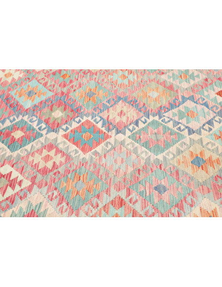 Tappeto Kilim Afghanistan 200x294 Rosa Corallo