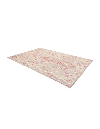 Rug Kilim Afghanistan 203x301 Grey-lilac Turquo