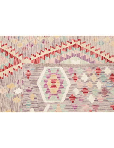 Rug Kilim Afghanistan 203x301 Grey-lilac Turquo