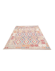 Tappeto Kilim Afghanistan 180x258 Grigio Lavand 2
