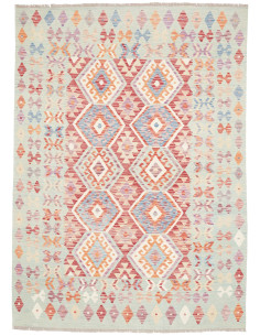 Rug Kilim Afghanistan 168x235 Mint Blue Red