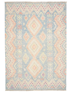 Tappeto Kilim Afghanistan 175x250 Blu Cielo Blu