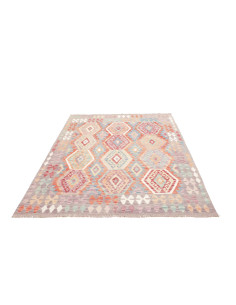 Tappeto Kilim Afghanistan 150x198 Grigio Multic 2