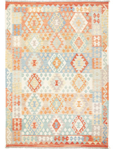 Kilim 174x244 Cm Kilim Afghanistan Hand-carded Wool Cotton