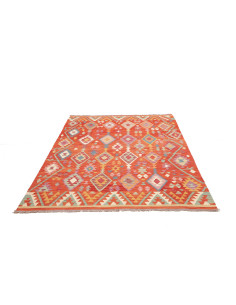 Tappeto Kilim Afghanistan 167x246 Rosso-arancio 2