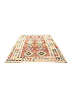Tappeto Kilim Afghanistan 183x238 Crema Terraco 2