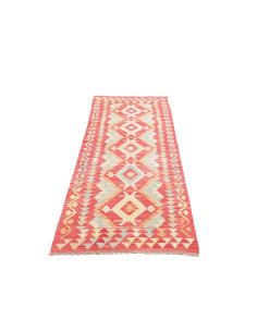 Tappeto Kilim Afghanistan 74x243 Rosso Corallo 2