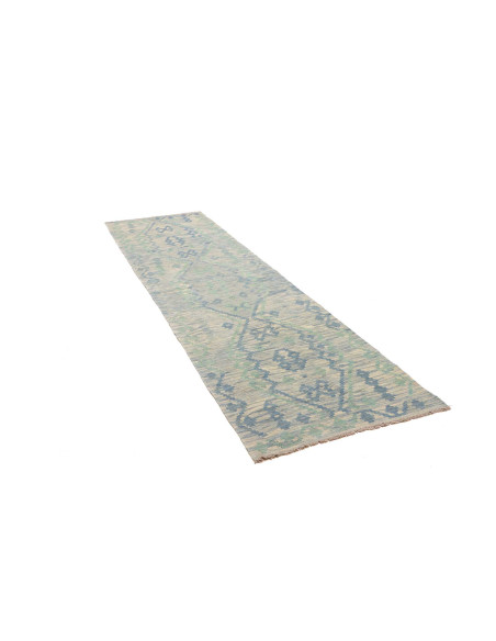 Rug Kilim Afghanistan 86x301 Light Blue Blue