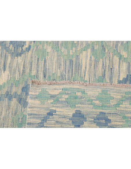 Rug Kilim Afghanistan 86x301 Light Blue Blue