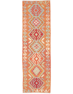 Tappeto Kilim Afghanistan 73x238 Arancione Terr