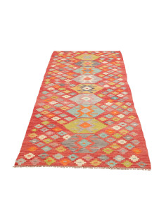 Rug Kilim Afghanistan 87x238 Terracotta Red Mul 2