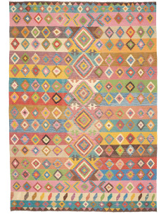 Tappeto Kilim Afghanistan 204x296 Multicolore R
