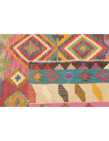 Tappeto Kilim Afghanistan 204x296 Multicolore R