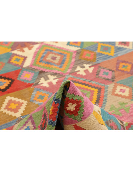 Tappeto Kilim Afghanistan 204x296 Multicolore R