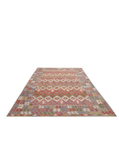 Tappeto Kilim Afghanistan 204x292 Azzurro Cielo 2