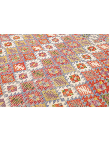 Tappeto Kilim Afghanistan 204x292 Azzurro Cielo