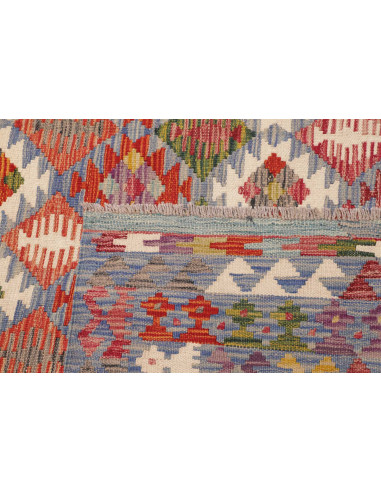 Tappeto Kilim Afghanistan 204x292 Azzurro Cielo