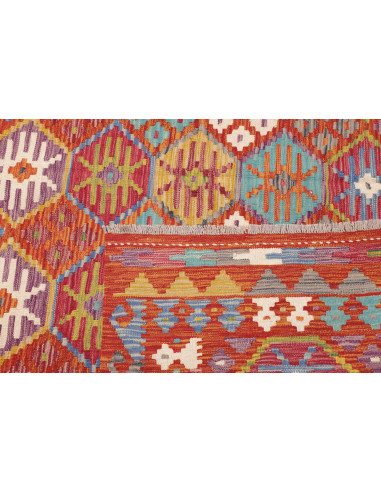 Tappeto Kilim Afghanistan 205x301 Terracotta Mu