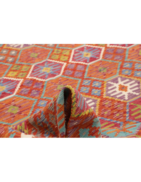 Tappeto Kilim Afghanistan 205x301 Terracotta Mu