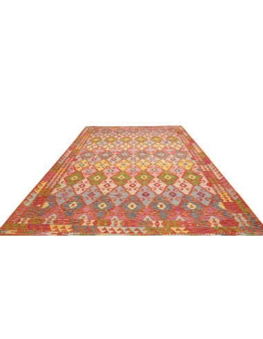 Tappeto Kilim Afghanistan 248x345 Rosso Terraco