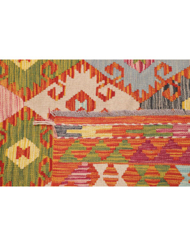 Tappeto Kilim Afghanistan 248x345 Rosso Terraco