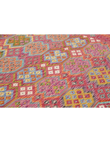 Rug Kilim Afghanistan 249x350 Red Multicolor