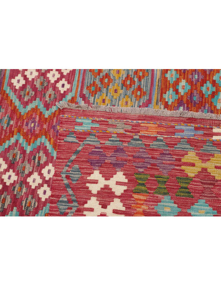 Rug Kilim Afghanistan 249x350 Red Multicolor