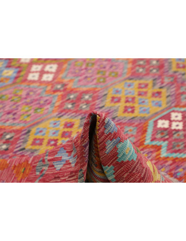 Rug Kilim Afghanistan 249x350 Red Multicolor