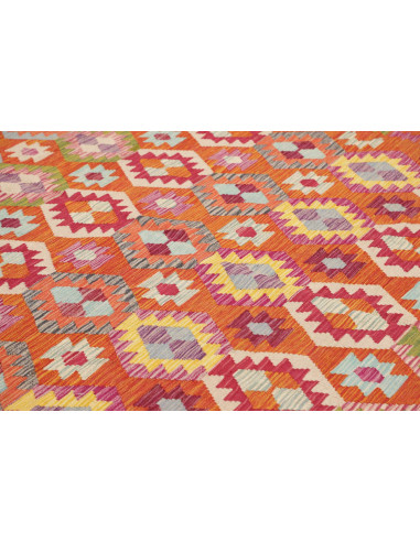 Tappeto Kilim Afghanistan 255x293 Arancione Ros