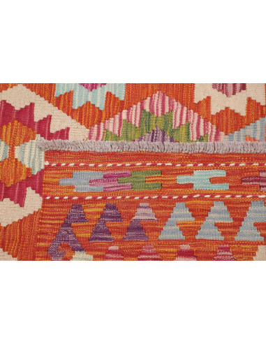 Tappeto Kilim Afghanistan 255x293 Arancione Ros