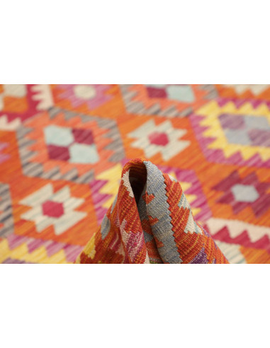 Tappeto Kilim Afghanistan 255x293 Arancione Ros