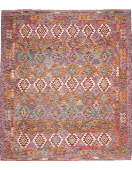Tappeto Kilim Afghanistan 255x296 Rosso Terraco